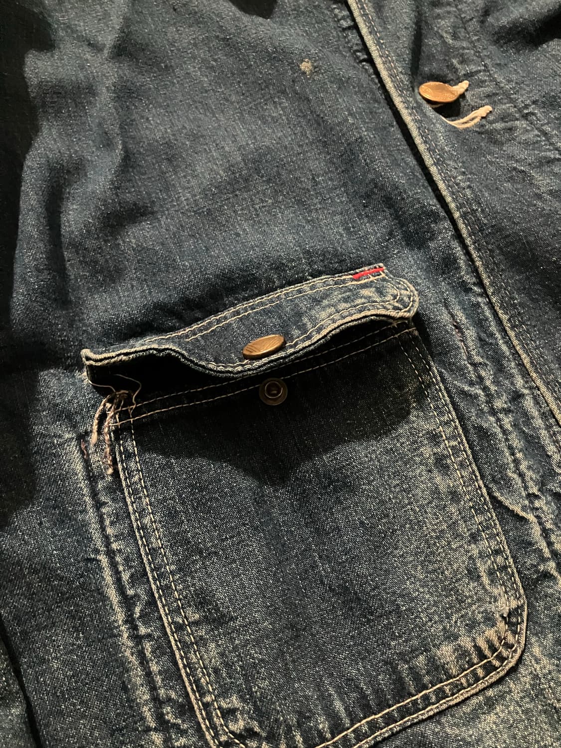 🇺🇸 60s USA 시어스 Sears 데님 초어 코트 자켓 상품이미지5