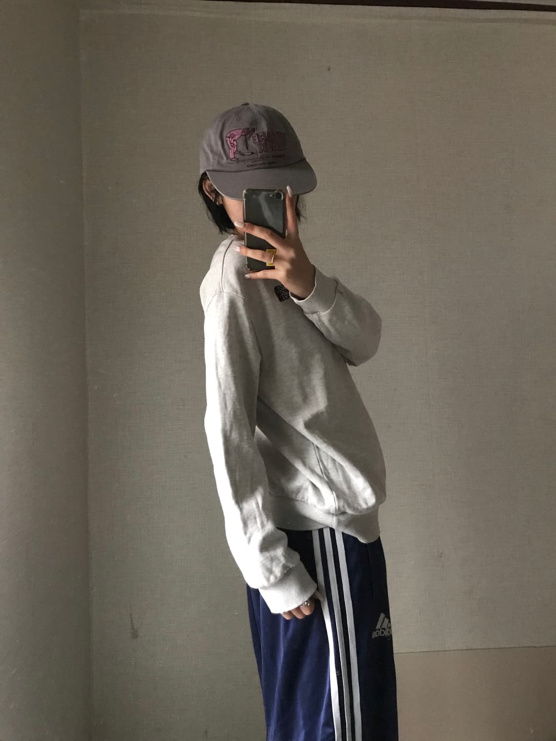 노페 라이트그레이 맨투맨 상품이미지3