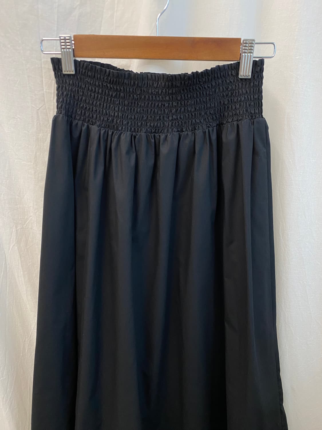 GU 블랙 밴딩 롱스커트(L) 상품이미지3