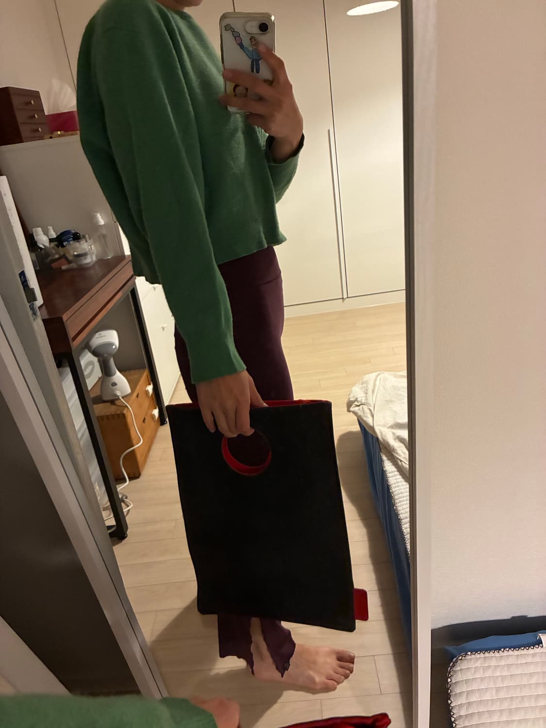 [정품] 요지야마모토 2way 세로형 캔버스 백 상품이미지9