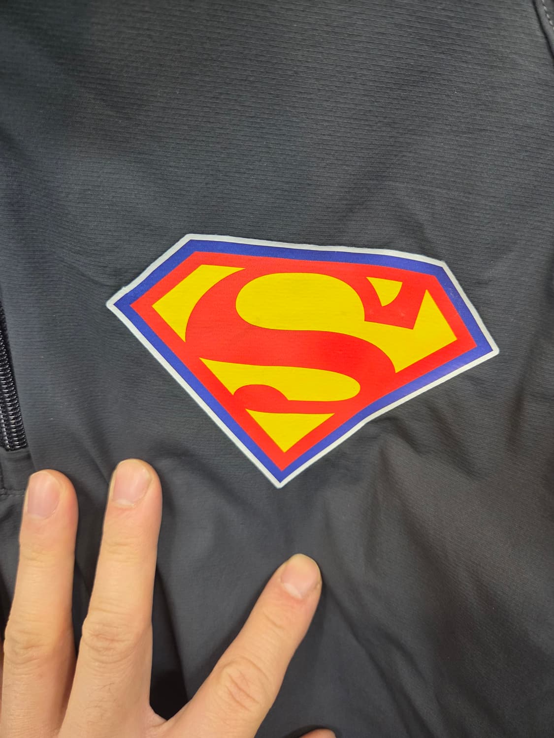 데상트 베이스볼 우븐 반집업 자켓 L 상품이미지7