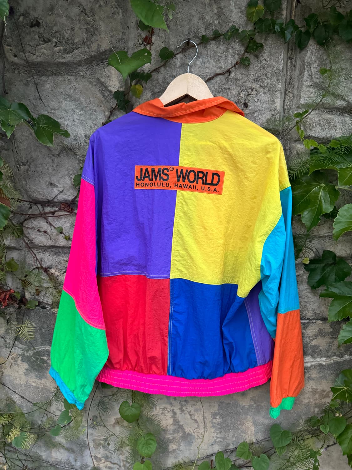 잼스월드 jams world 빈티지 컬러블록 바람막이 윈드브레이커 자켓 상품이미지2