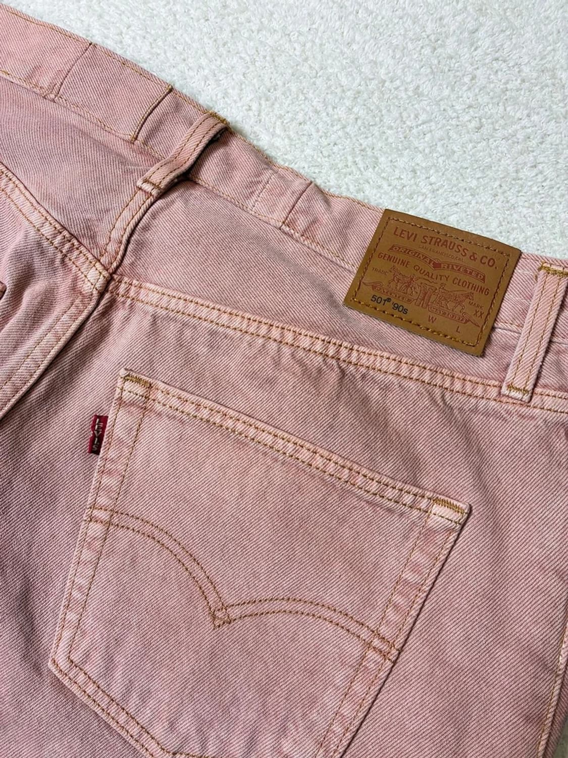 리바이스 501 90's 스트레이트 컷팅 데님 팬츠 PN6642 상품이미지7