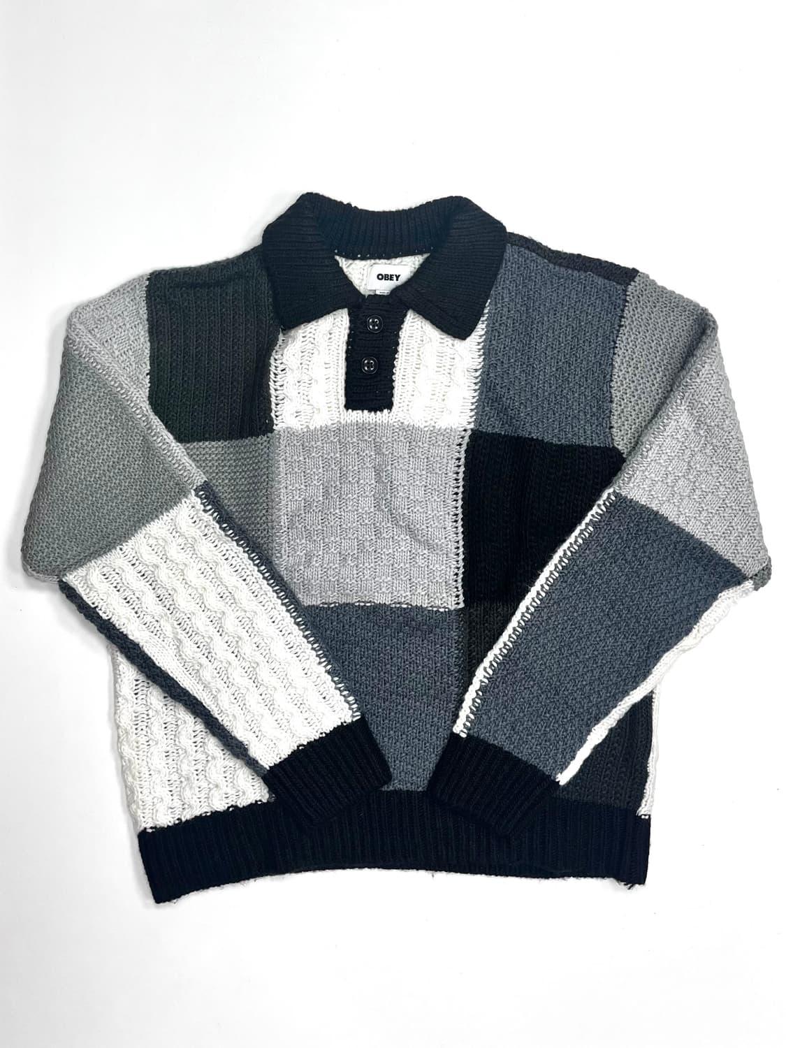 오베이 올리버 패치워크 스웨터 상품이미지1