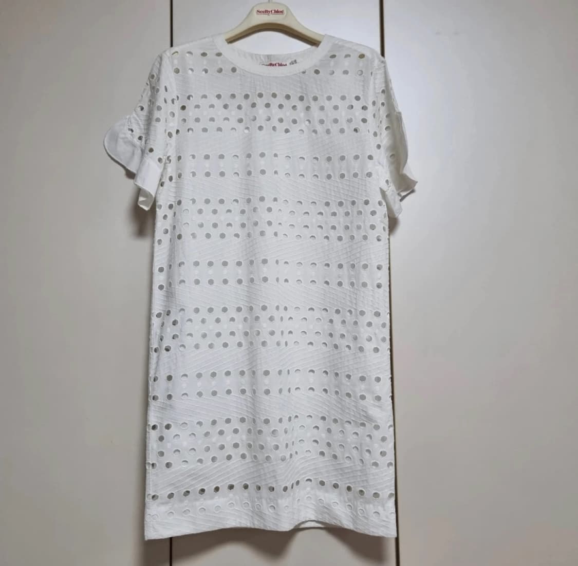 SeebyChloe 씨바이클로에 화이트 아일렛 원피스 34 상품이미지1