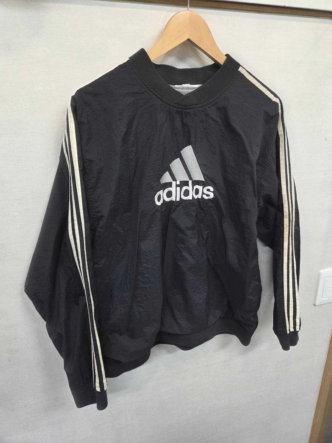 아디다스 올드스쿨 빈티지 빅로고 웜업 자켓 m 상품이미지5