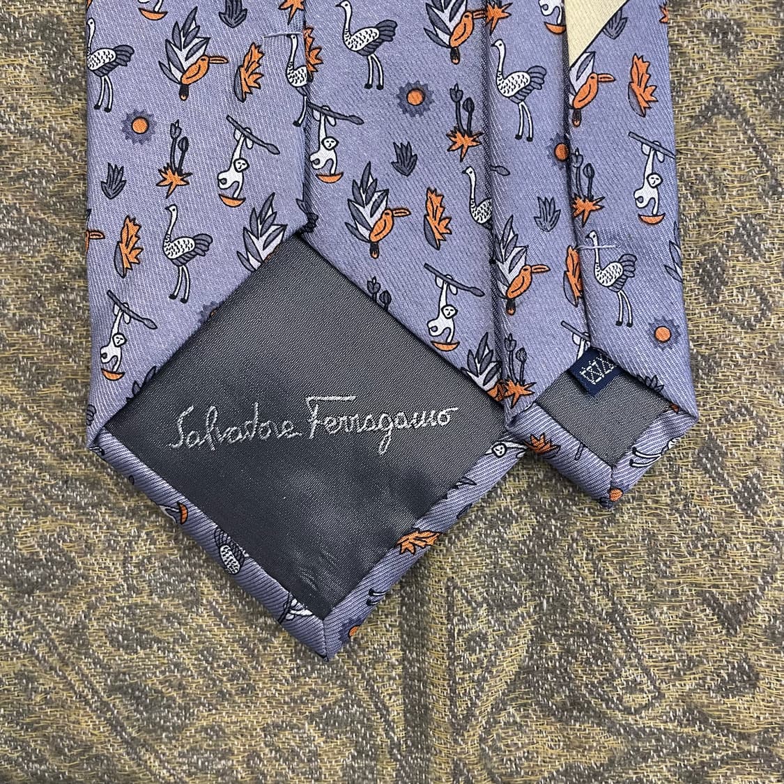FERRAGAMO 페라가모 실크 패턴 넥타이 하이엔드 명품 타이 상품이미지4