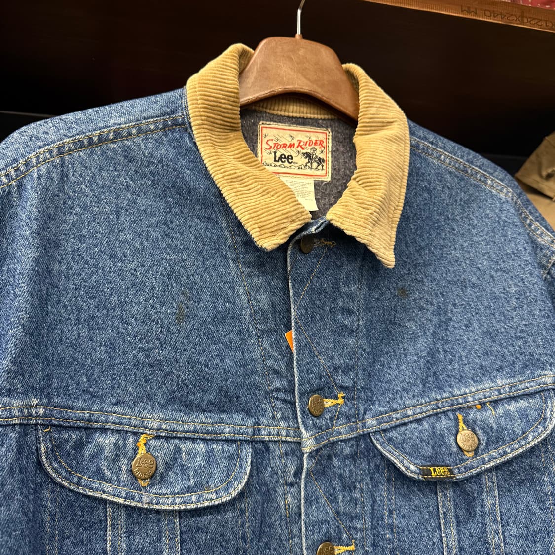 90s LEE 빈티지 리 101J 스톰 라이더 블랭킷 데님 자켓 N000 상품이미지3