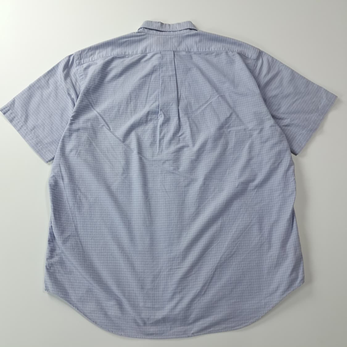 CK868 XL 폴로 90s 블루 마이크로 윈도우페인 반팔 셔츠 남방 상품이미지6