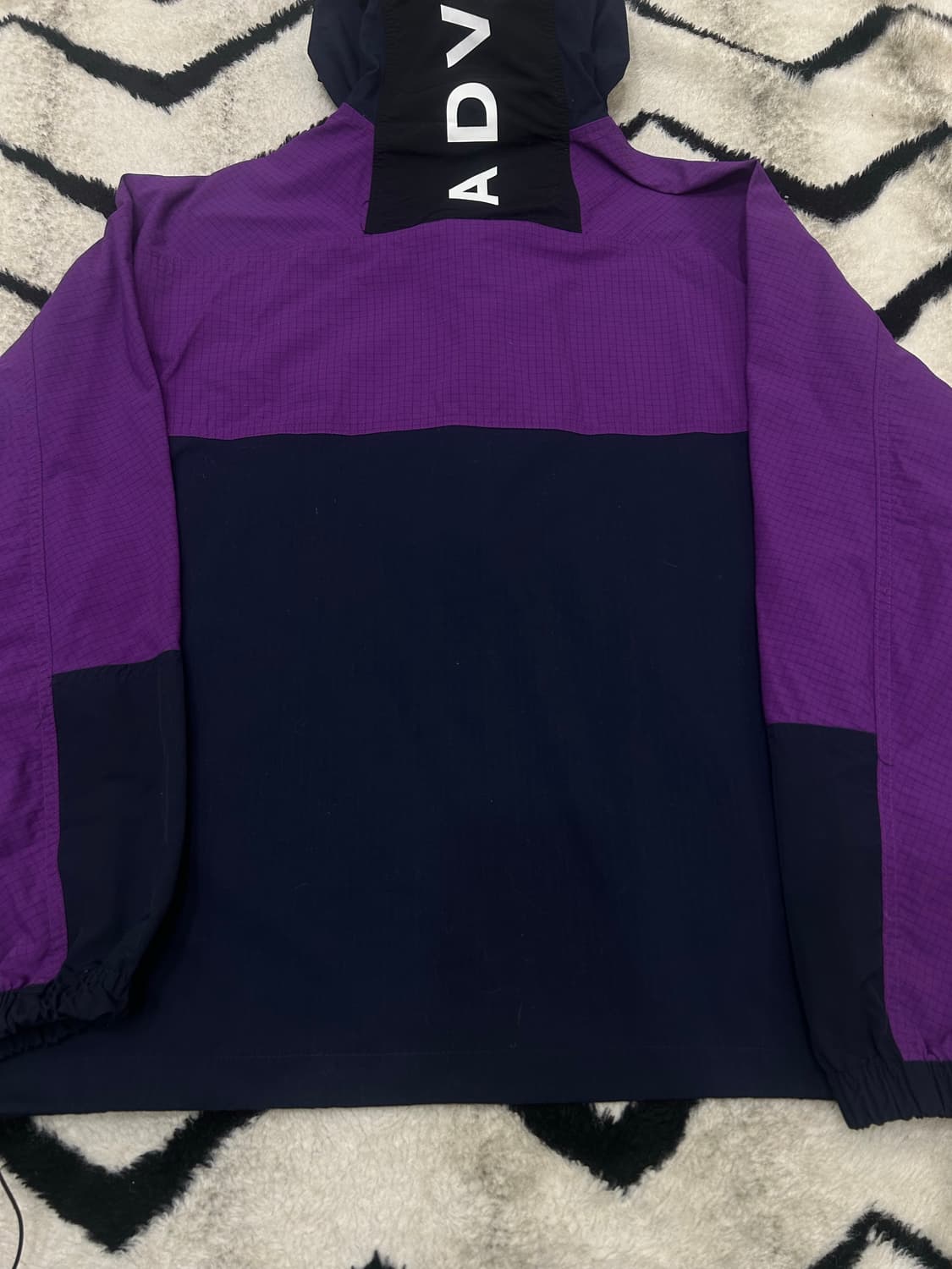 [3XL]아디다스 어드벤처 우븐 후드 바람막이/퍼플네이비 상품이미지5