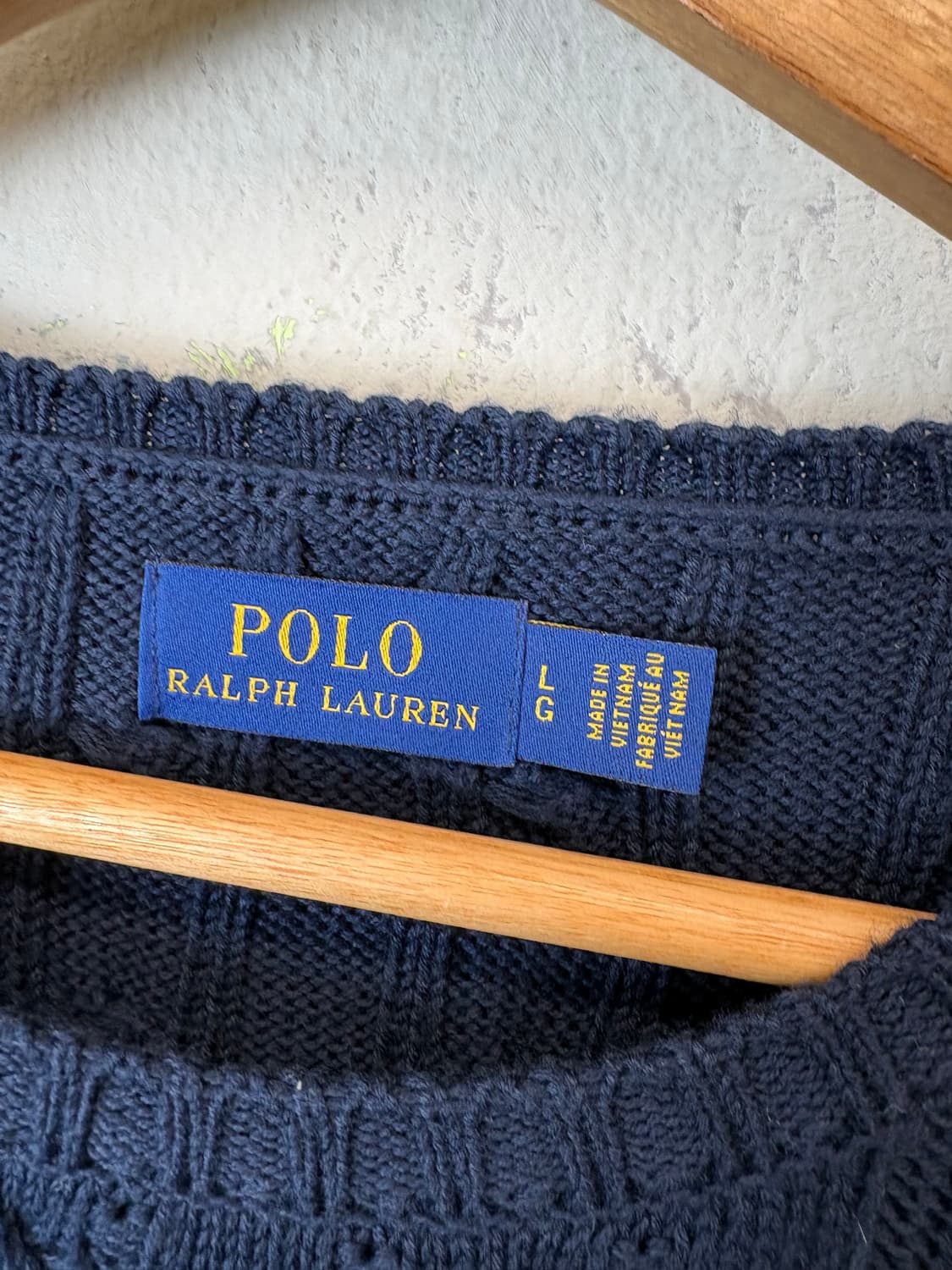 폴로랄프로렌 케이블 니트 네이비 상품이미지5