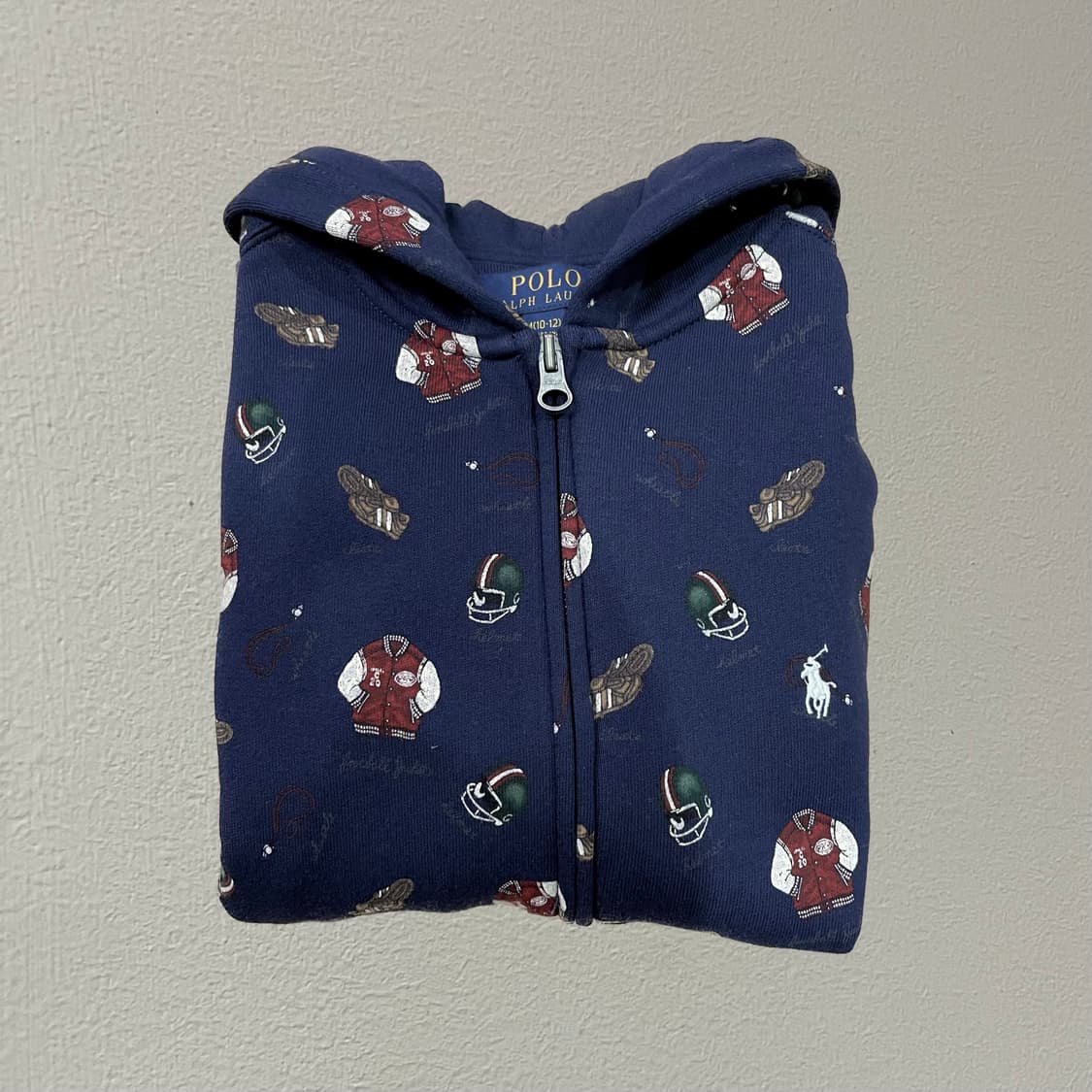 [새상품] 폴로 키즈 기모 후드집업 M(10-12) 상품이미지3