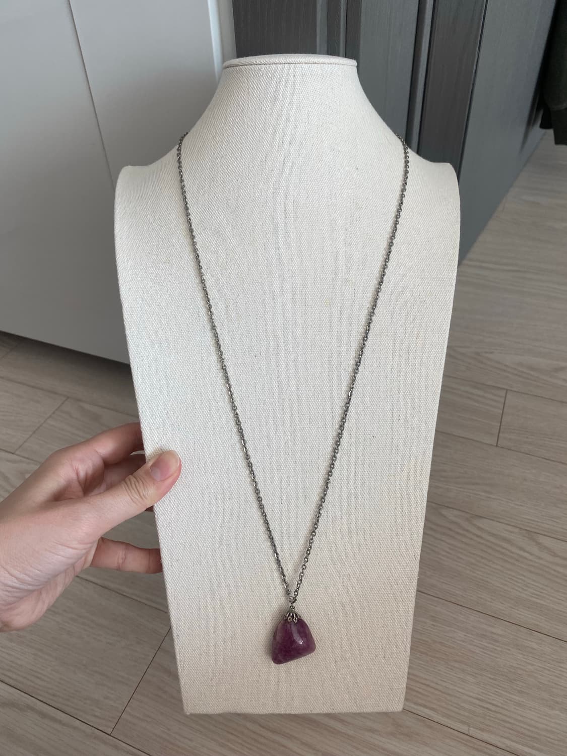 빈티지 자수정 롱 목걸이 상품이미지10