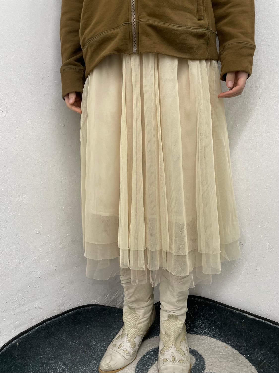 라떼 레이스 샤 스커트 상품이미지3