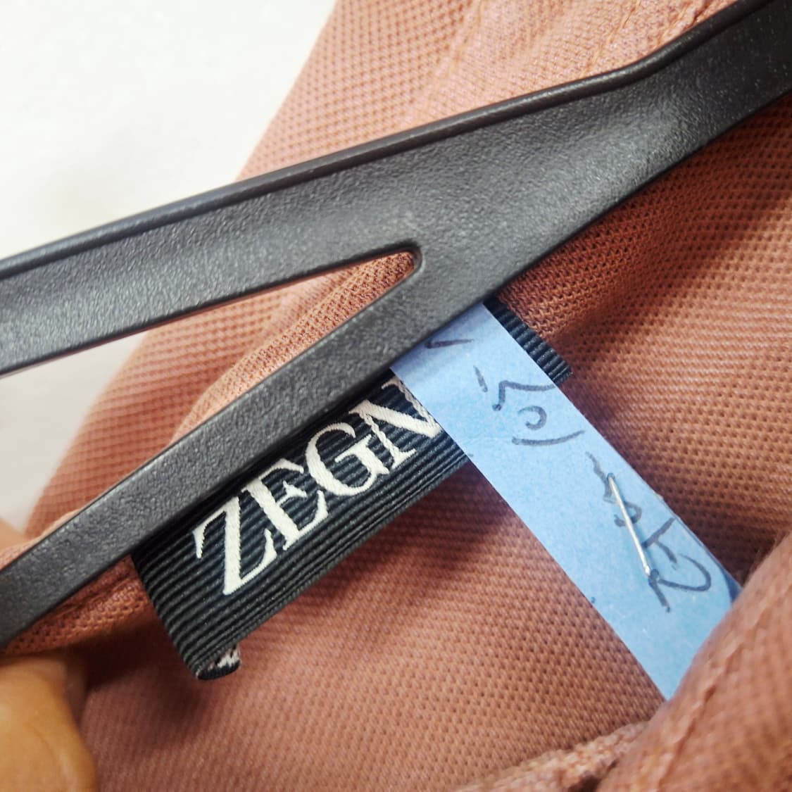 제냐 신형 라이트 버건디 코튼 실크 폴로 반팔 티셔츠 50 상품이미지4