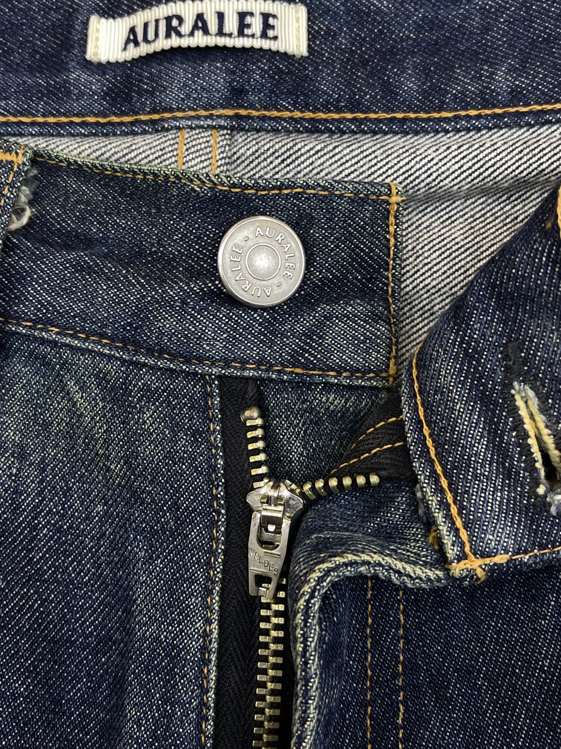 오라리 25ss 하드 트위스트 데님 와이드팬츠 상품이미지5