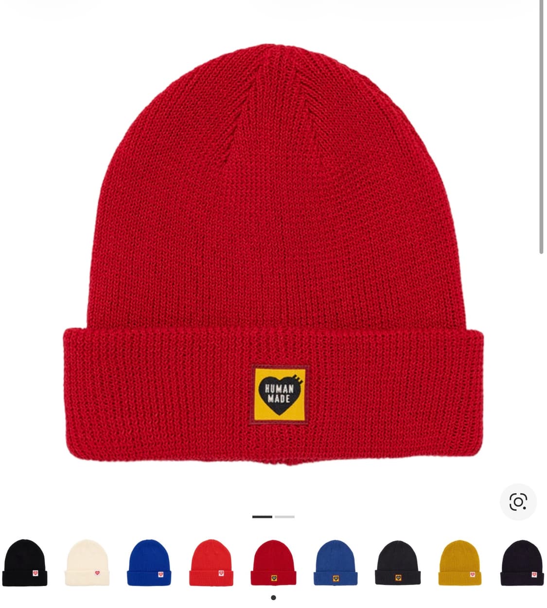 휴먼메이드 비니 블랙 레드 상품이미지1