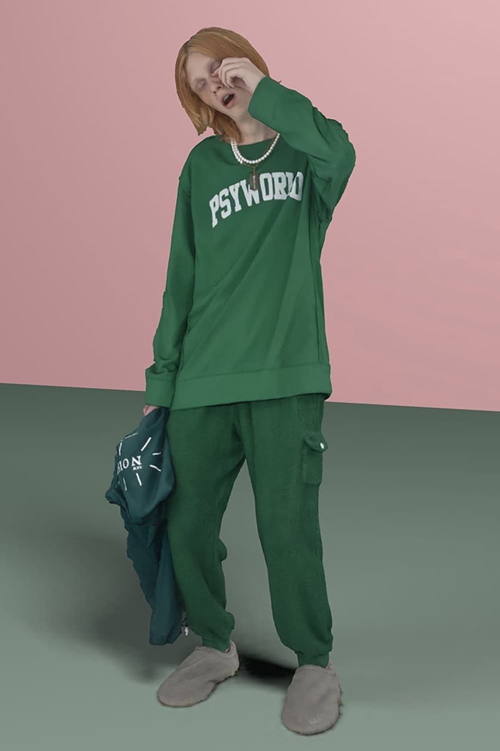 언더커버 룸 슬리퍼 그린 L 상품이미지4