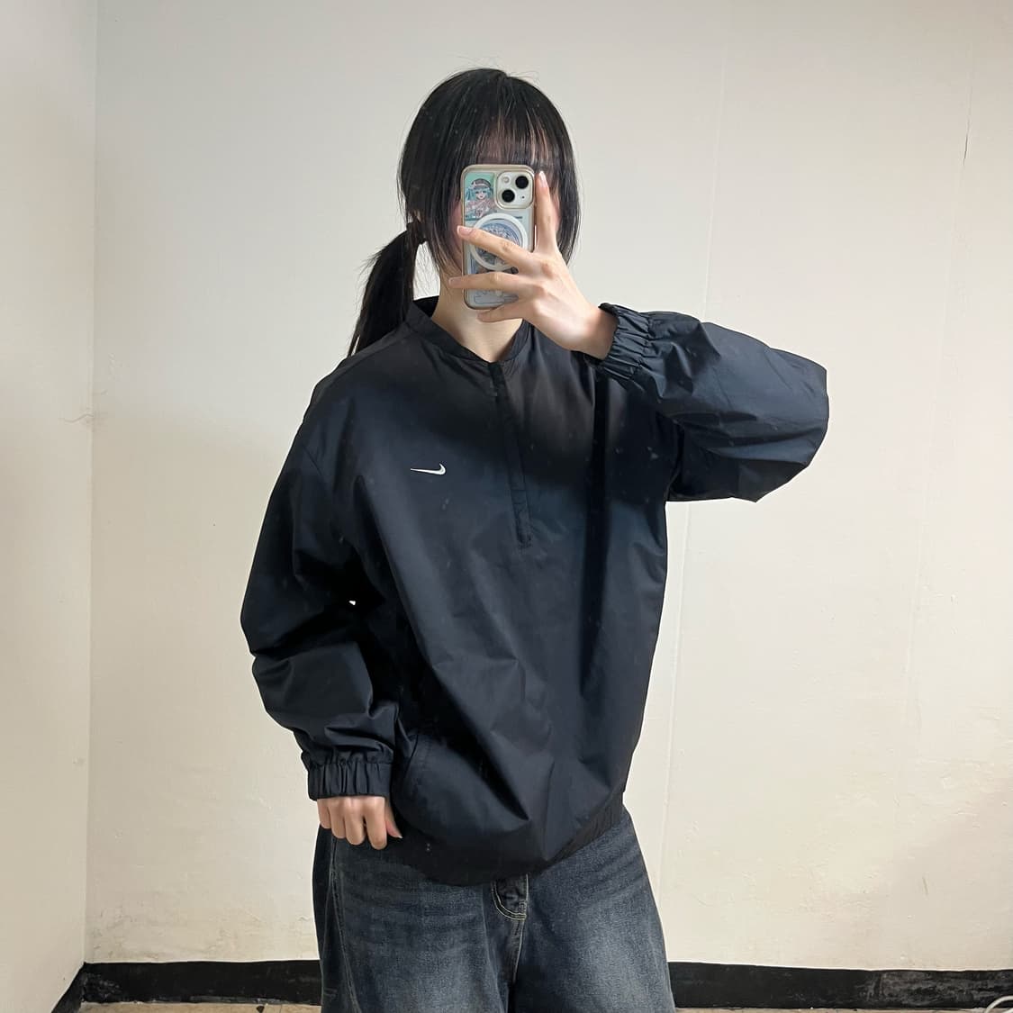 Nike Golf black windbreaker 상품이미지2