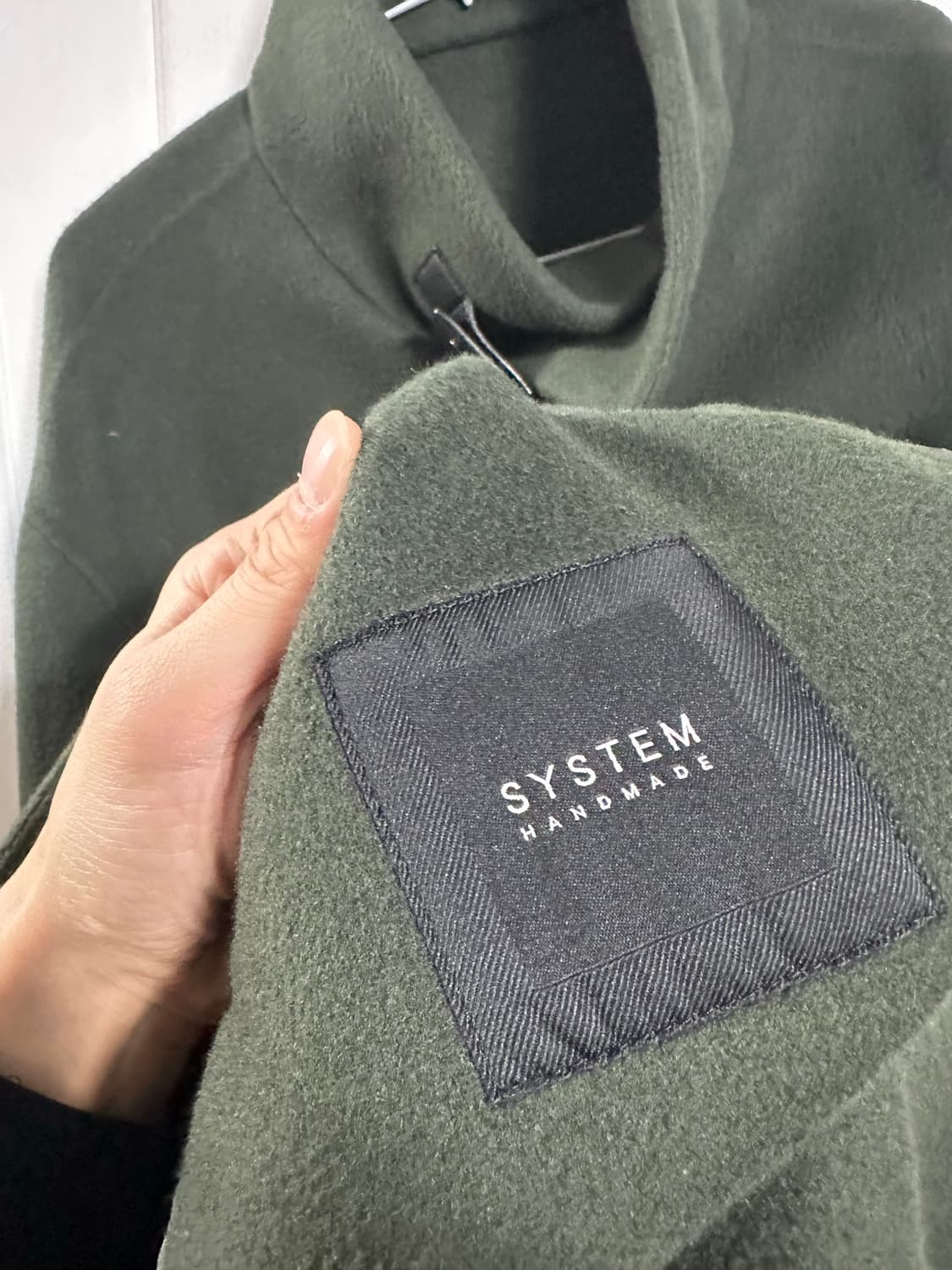 시스템옴므 핸드메이드 하이넥 코트 상품이미지3