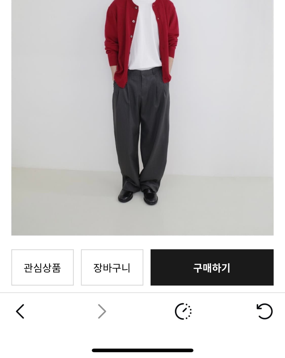 스트라이프 슬랙스 상품이미지1