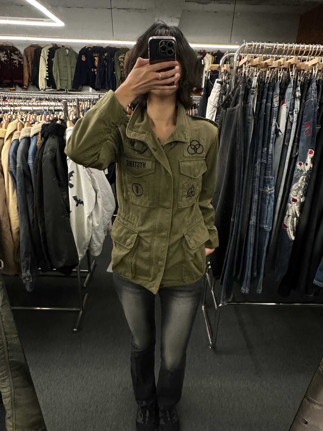 F)히스테릭 글래머X레드 제플린 여성 M-65 자켓 상품이미지1