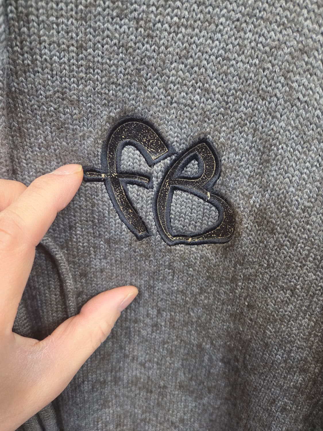 푸부 후부 올드스쿨 빈티지 스케이드보드 니트 후드집업 L 상품이미지6