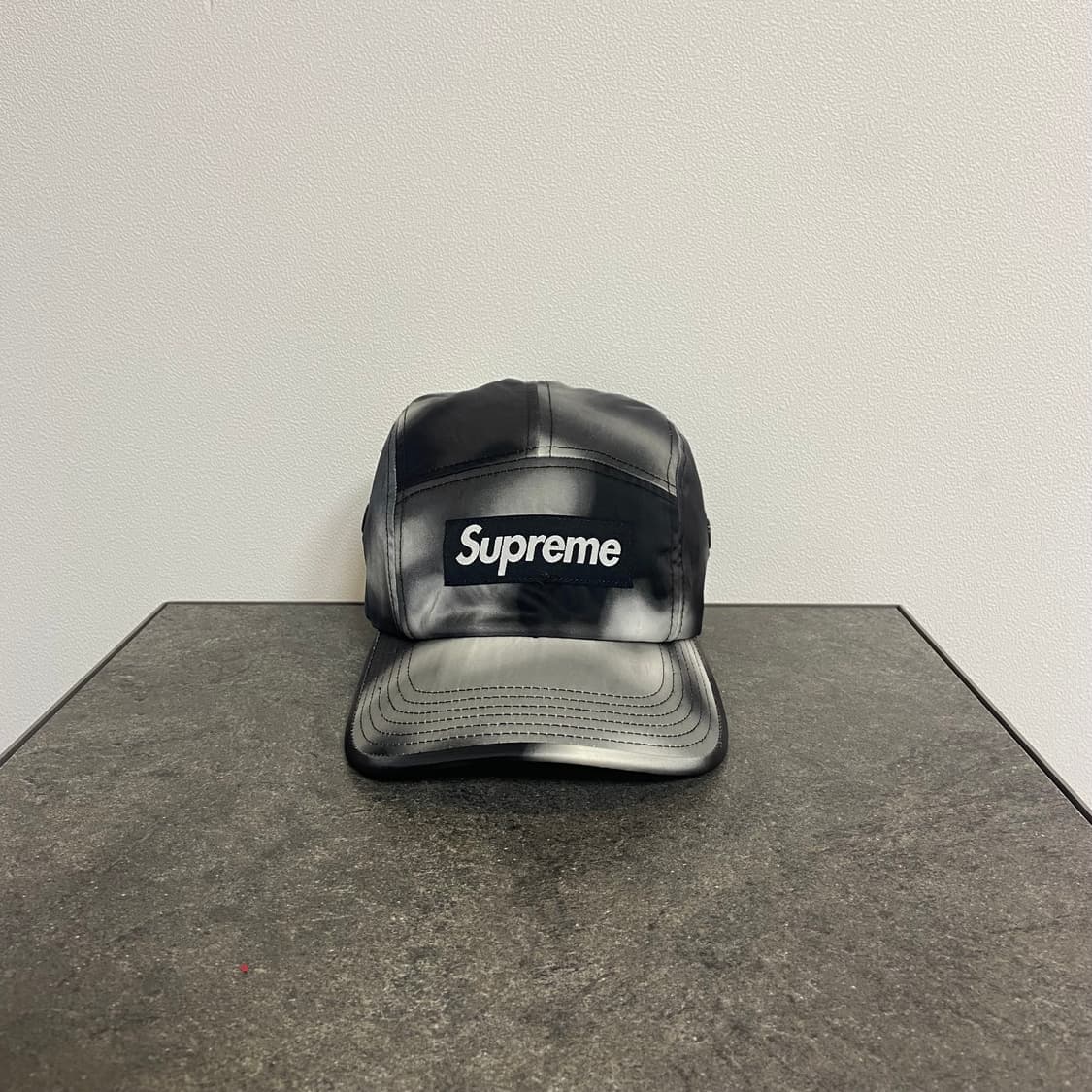 (OS) 슈프림 박스로고 캠프캡 모자 사틴 카모 그레이 상품이미지1