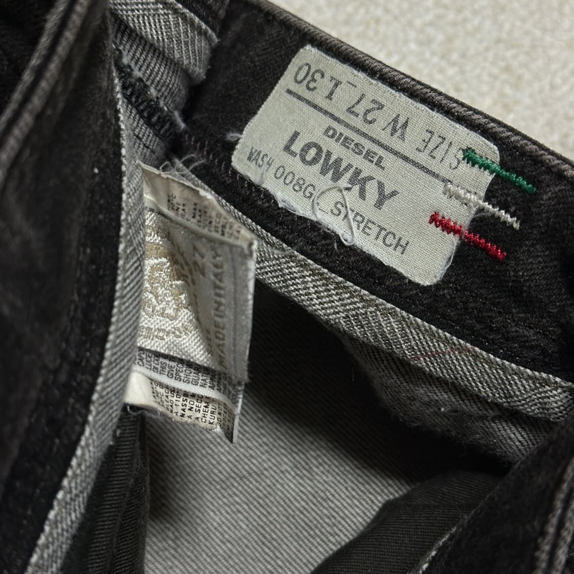 디젤 LOWKY 로우라이즈 데님 팬츠 상품이미지7