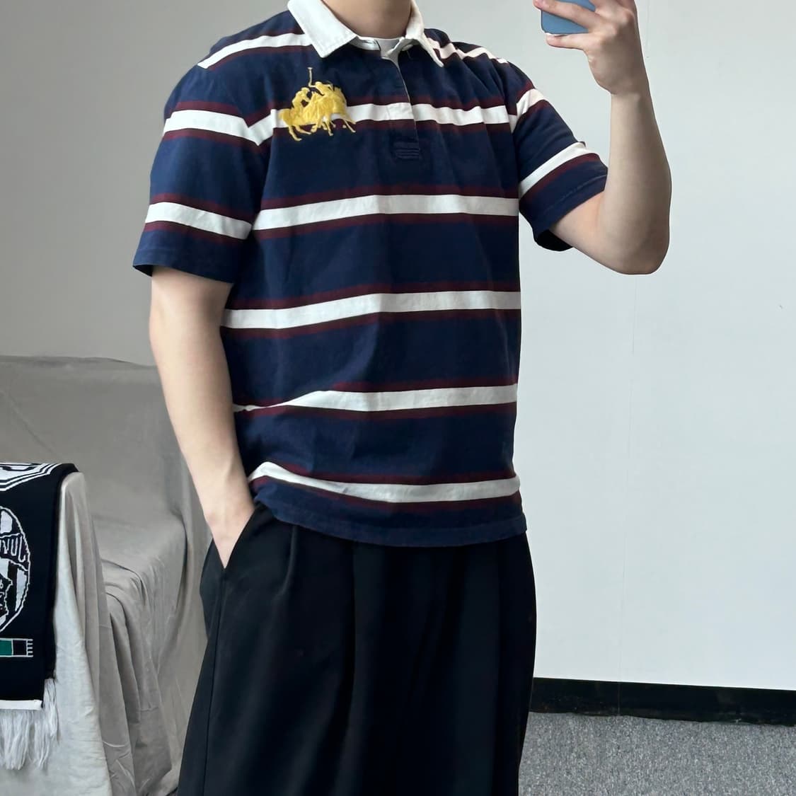 폴로 랄프로렌 스트라이프 더블포니 반팔 PK 상품이미지8