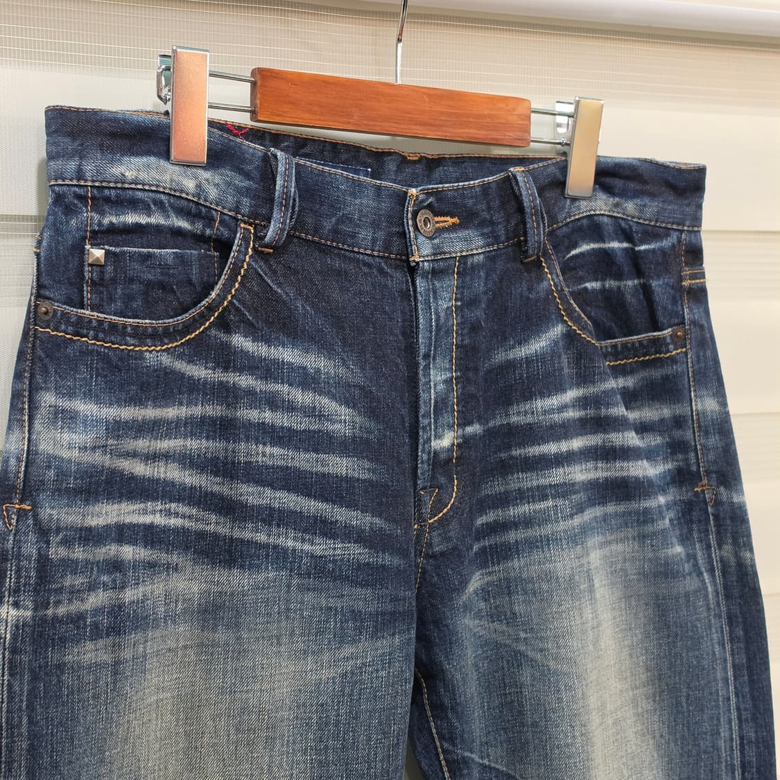 JAPAN 빈티지 KUNNA 빈티지 워싱가공 데님팬츠- 32 상품이미지6
