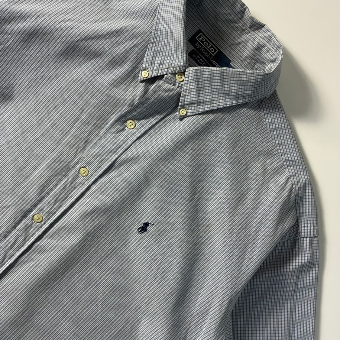 Polo  폴로 랄프로렌 자수 블레이크 코튼 체크셔츠  상품이미지3