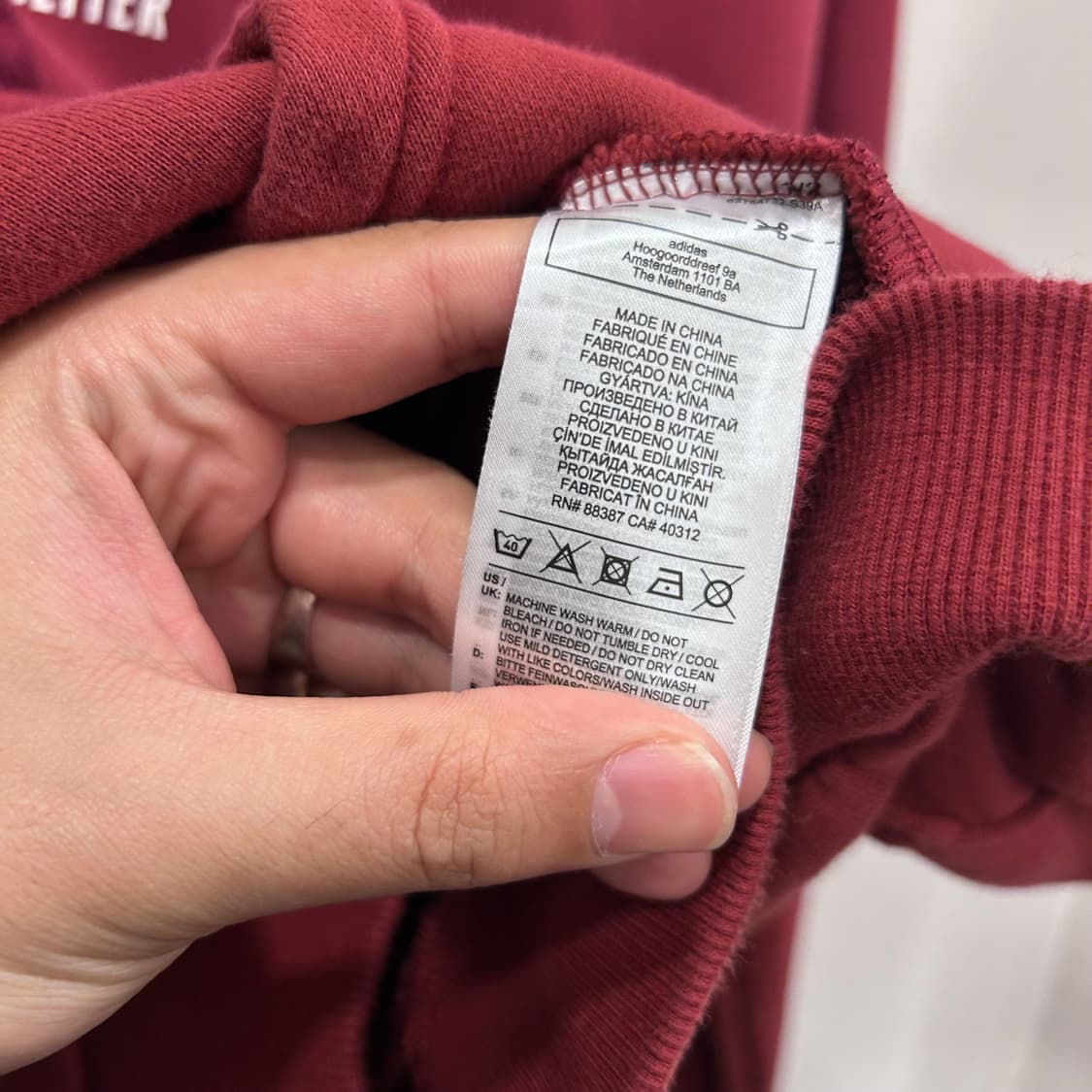 아디다스 아스날 팀로고 래글런 오버핏 후드티 상품이미지4