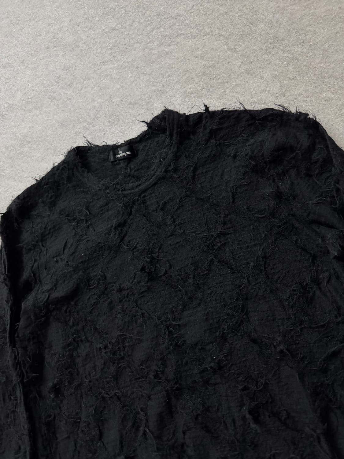 꼼데가르송 트리콧 텍스처 니트 상품이미지3