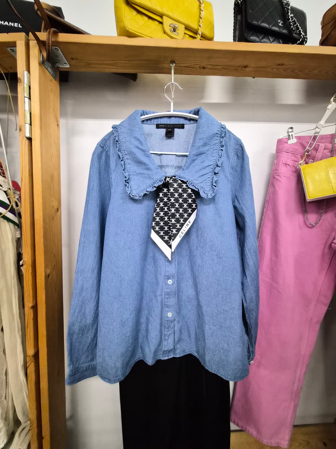 마크제이콥스 프릴벌룬데님. 언발 랩 스판 슬렉스 상품이미지2