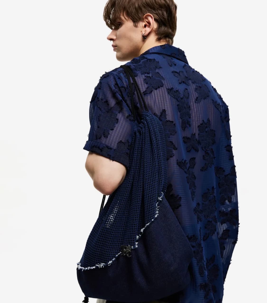 RSSC KNIT & DENIM GYM SACK - NAVY/DENIM 상품이미지2