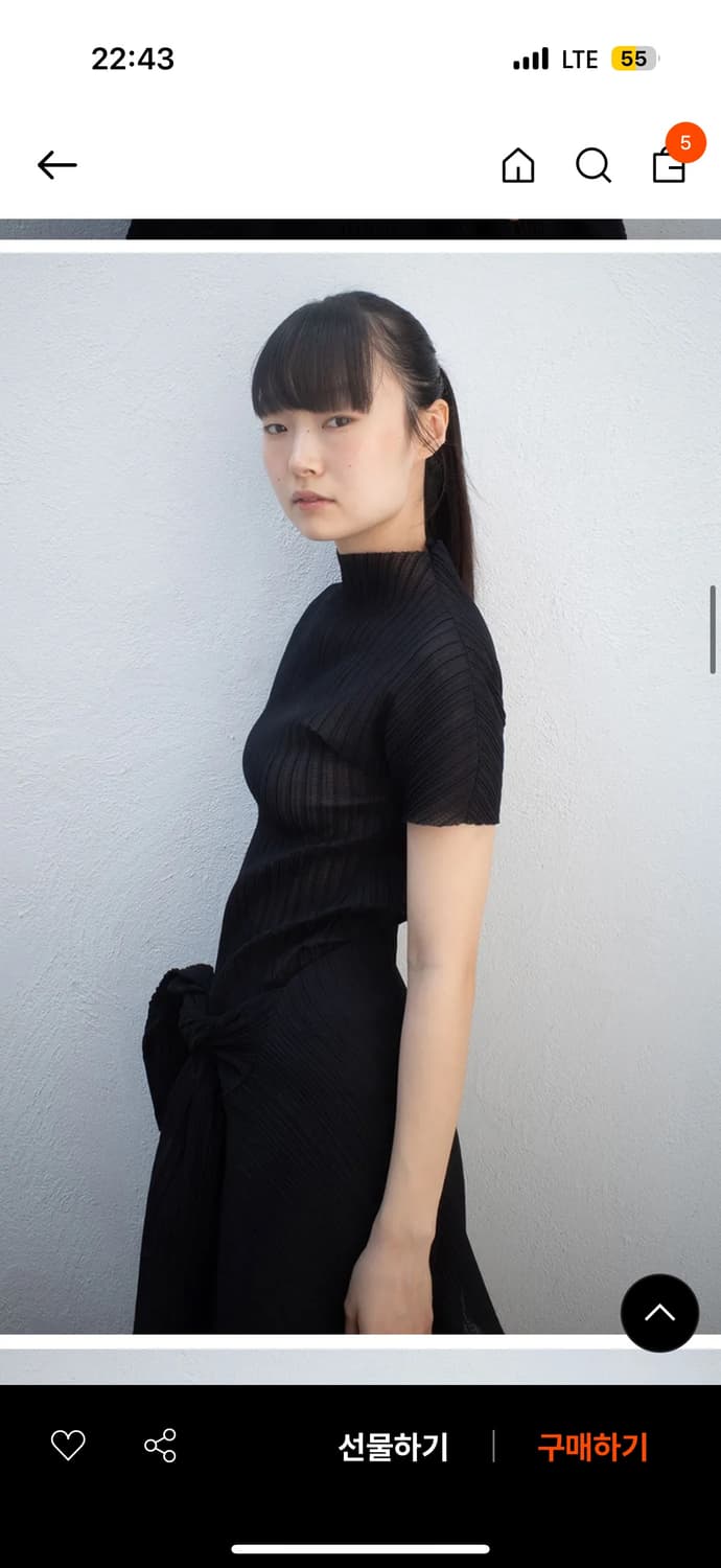 LFM accord crease top 플리츠탑 상품이미지4