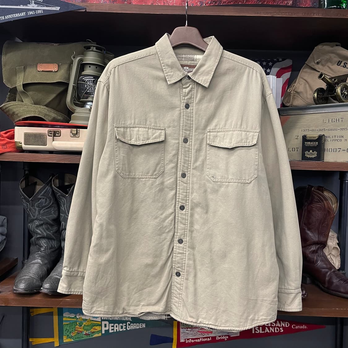 리바이스 헤비 코튼 체크 플리스 라이닝 워크 셔츠 자켓 N116 상품이미지1