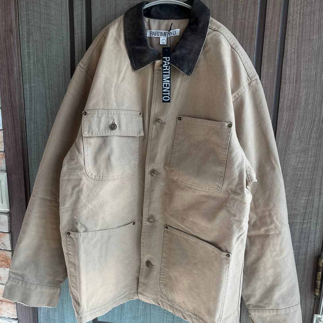 새상품(L)파르티멘토 신슐레이트 워시드 코어 자켓 베이지 상품이미지3