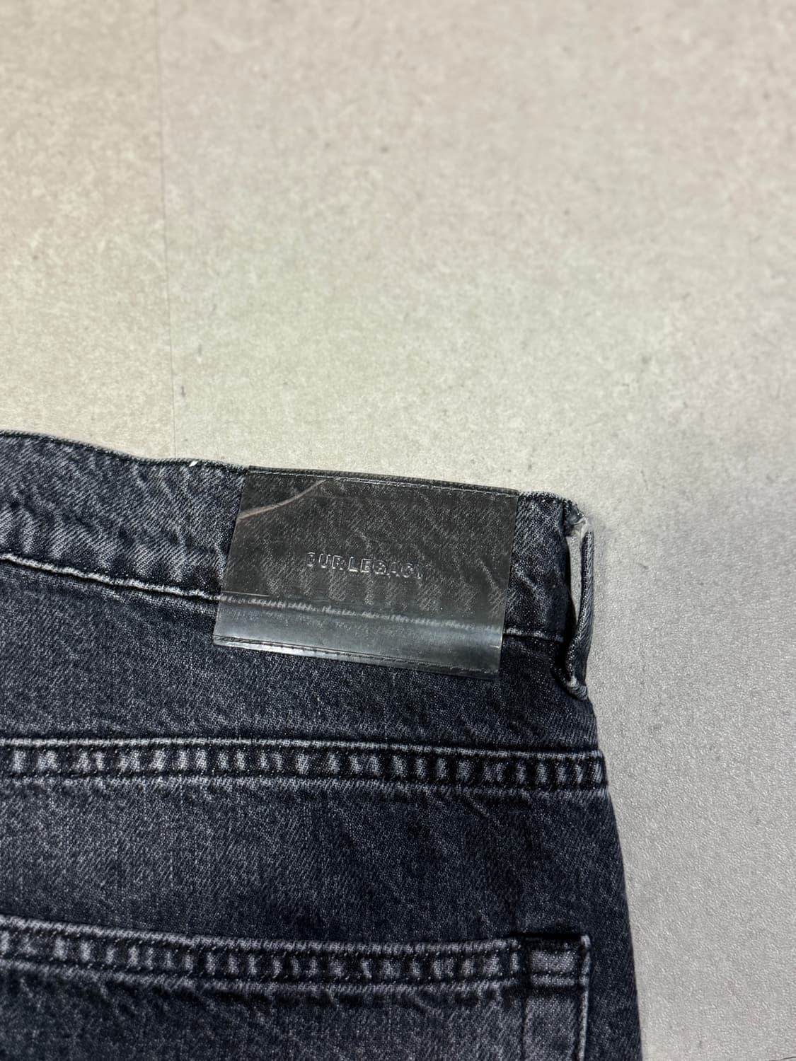 아워레가시 슈메틀링 흑청 데님 34인치 상품이미지5