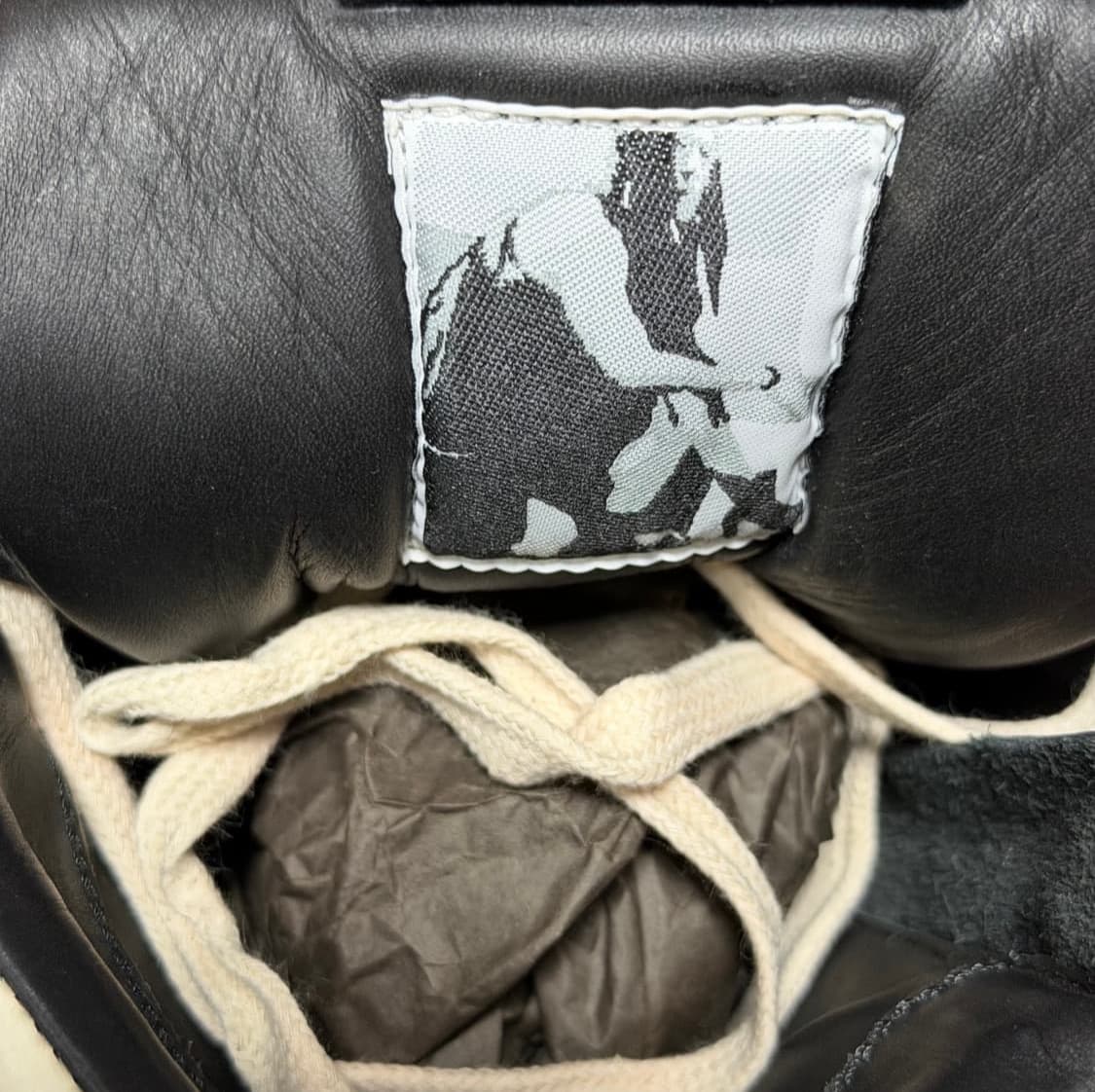 (풀박 새상품)릭오웬스 지오바스켓 검흰 상품이미지4