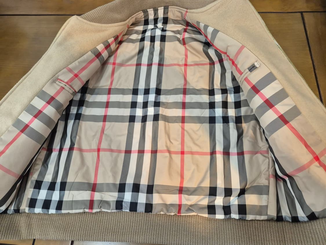 베이지 울 시보리 자켓 상품이미지7