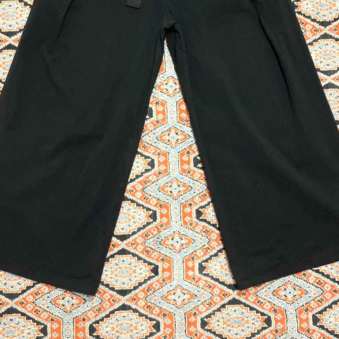 게스 블랙 밴딩 벨트 와이드 팬츠 여성28 상품이미지3