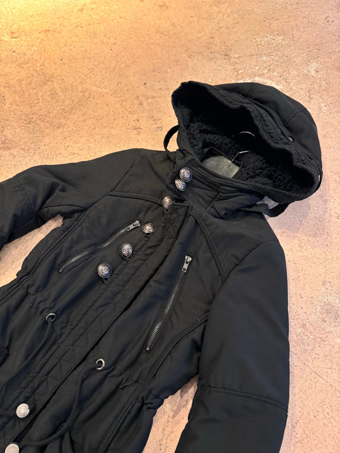 밀리터리 버튼 포인트 점퍼 상품이미지2