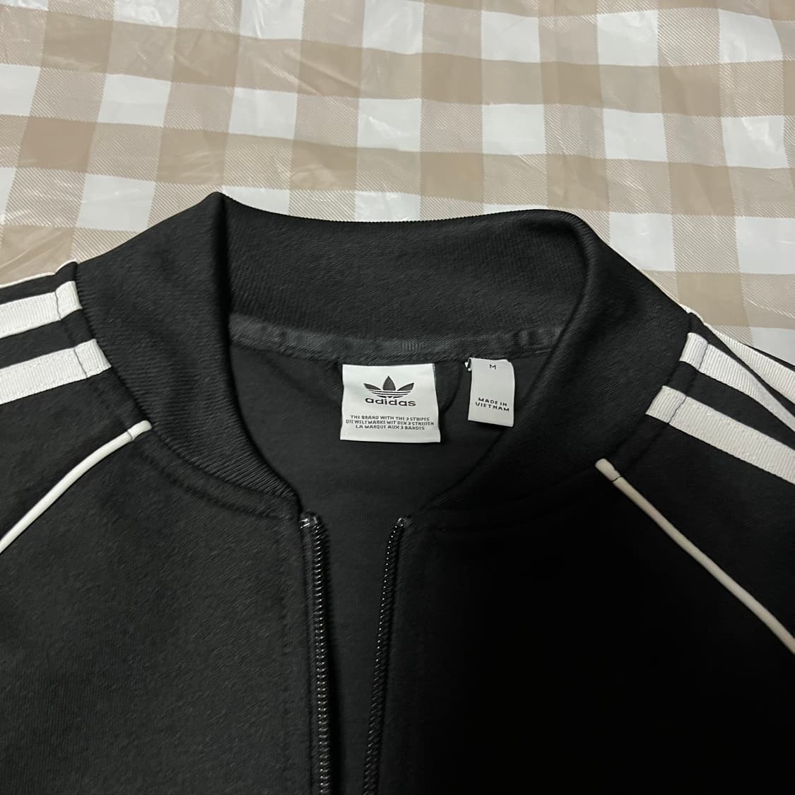 아디다스 슈퍼스타 져지 M 블랙 검정 트랙탑 삼선 집업 상품이미지2