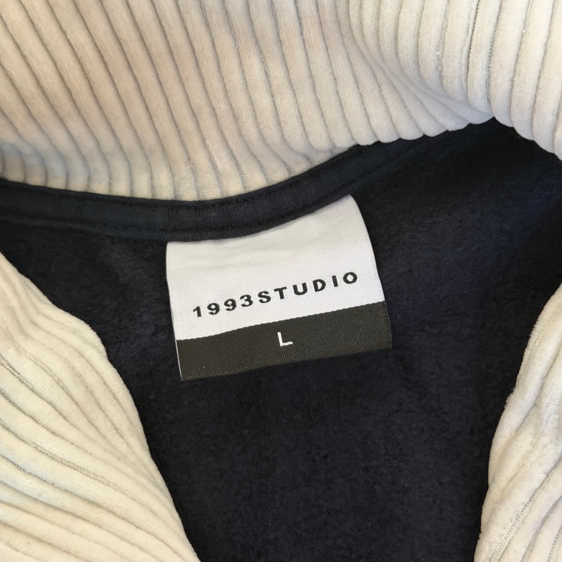 (L) 1993스튜디오 빈티지 반 집업 네이비 상품이미지4