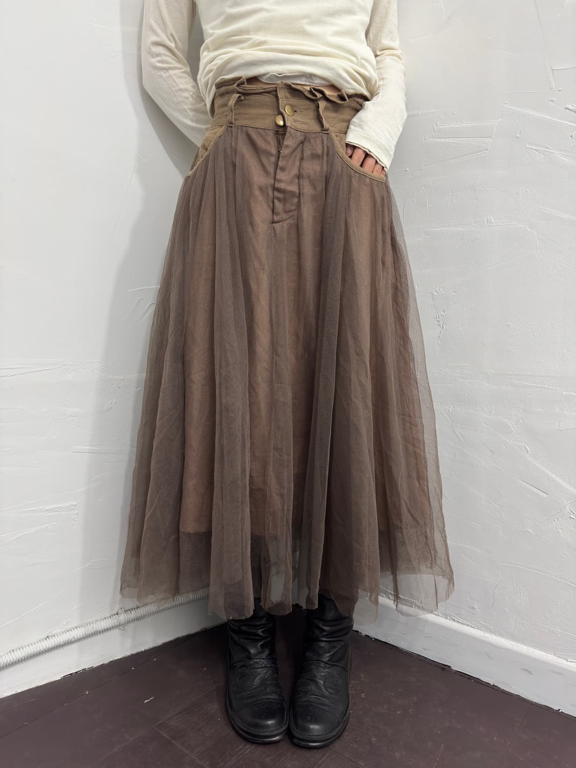 sha layered cotton skirt 상품이미지1