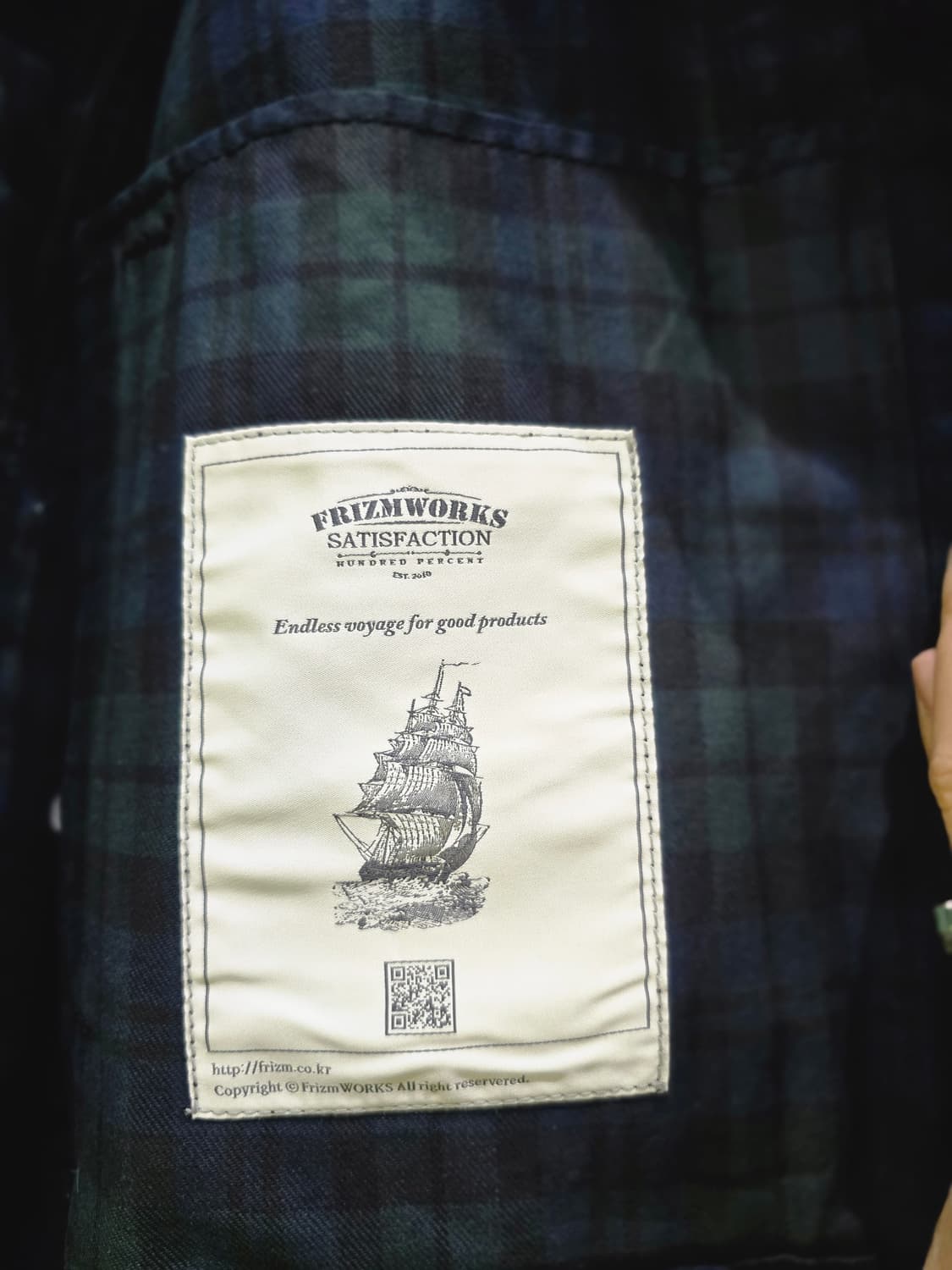 FRIZMWORKS 체크 셔츠 자켓 M 상품이미지7