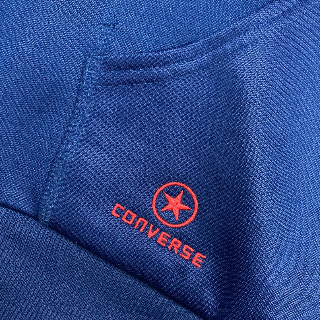 컨버스 네이비 컬러 올스타 빅로고 트랙 후드 집업 상품이미지2