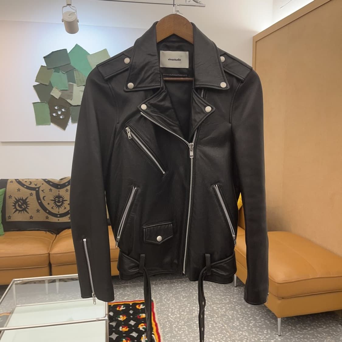 비바스튜디오 스트릿 락시크 바이커 라이더 자켓 M C07855 상품이미지3